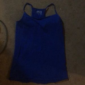 A blue tank top from justice